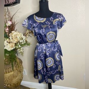 Banana Republic Lavender Printed Dress Size XS